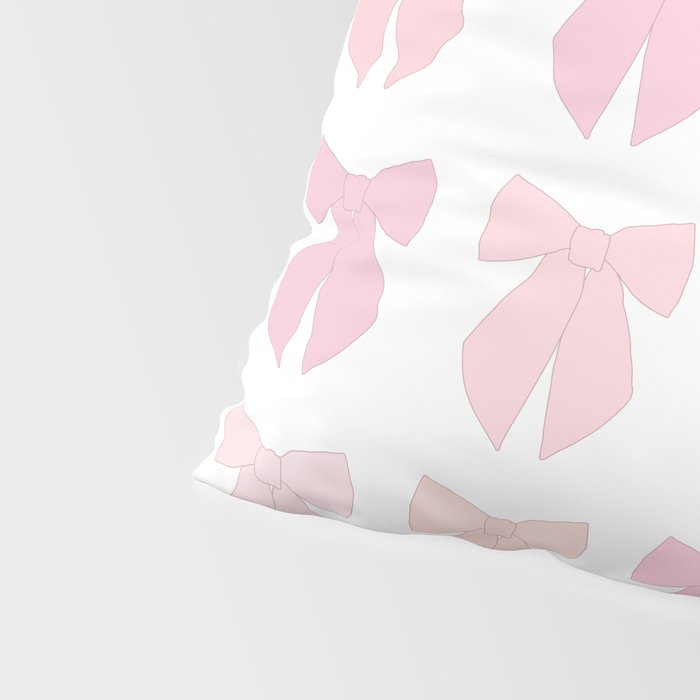 Pink Bows Preppy Coquette Pillow Sham Gallery Image 4