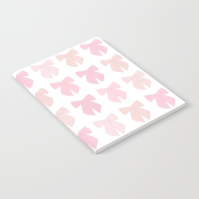 Pink Bows Preppy Coquette Notebook Gallery Image 1