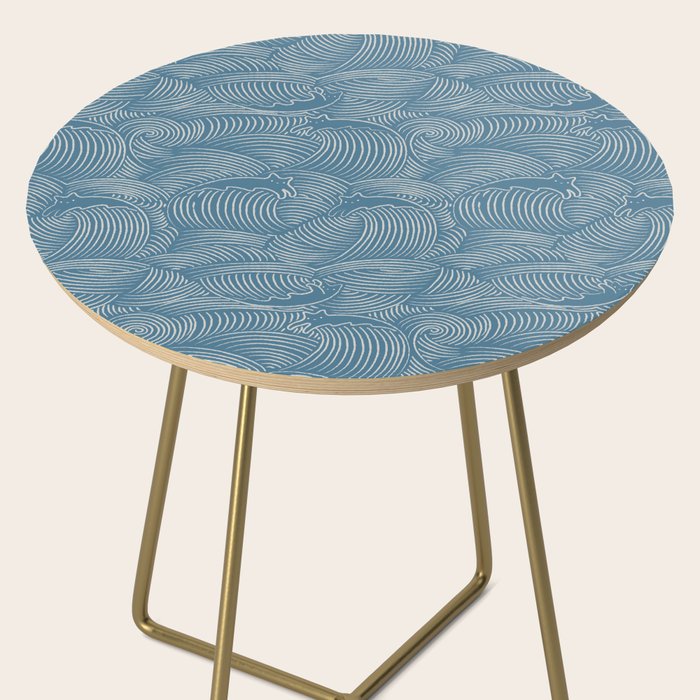 Cat Waves Pattern 2 Side Table Gallery Image 2