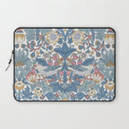 William Morris Strawberry Thief Pastel Blue Floral Laptop Sleeve Gallery Image 1