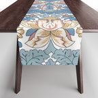 William Morris Strawberry Thief Pastel Blue Floral Table Runner Gallery Image 1