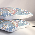 William Morris Strawberry Thief Pastel Blue Floral Pillow Sham Gallery Image 3