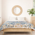 William Morris Strawberry Thief Pastel Blue Floral Duvet Cover Gallery Image 3