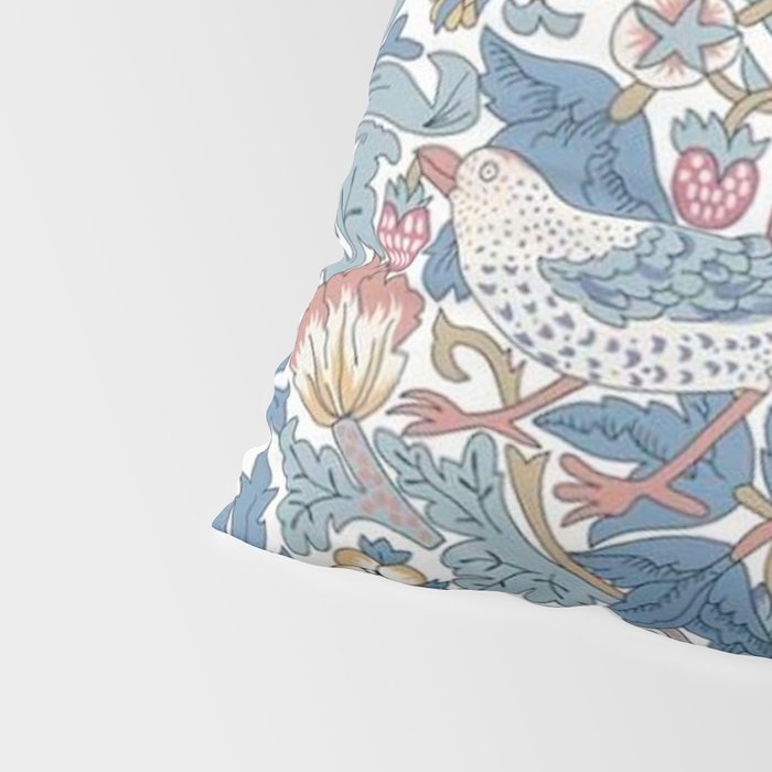 William Morris Strawberry Thief Pastel Blue Floral Pillow Sham Gallery Image 4