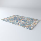 William Morris Strawberry Thief Pastel Blue Floral Rug Gallery Image 3