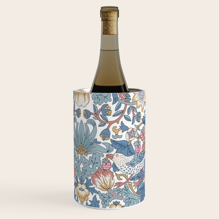William Morris Strawberry Thief Pastel Blue Floral Wine Chiller Gallery Image 2