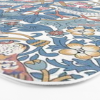 William Morris Strawberry Thief Pastel Blue Floral Bath Mat Gallery Image 3