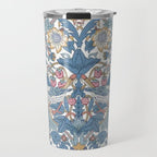 William Morris Strawberry Thief Pastel Blue Floral Travel Mug Gallery Image 1