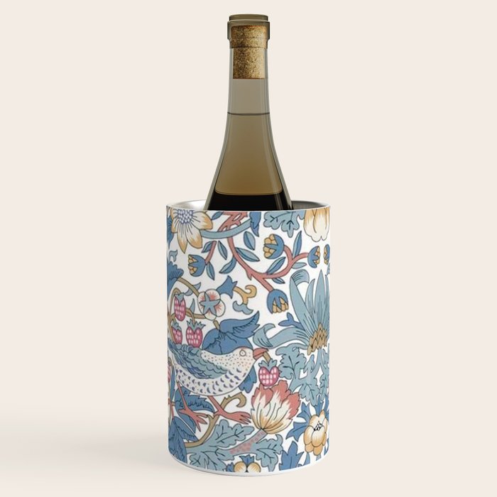 William Morris Strawberry Thief Pastel Blue Floral Wine Chiller Gallery Image 3