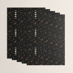 Moonlight Garden - Winter Brown Wrapping Paper Gallery Image 3