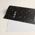 Moonlight Garden - Winter Brown Wrapping Paper Gallery Image 2