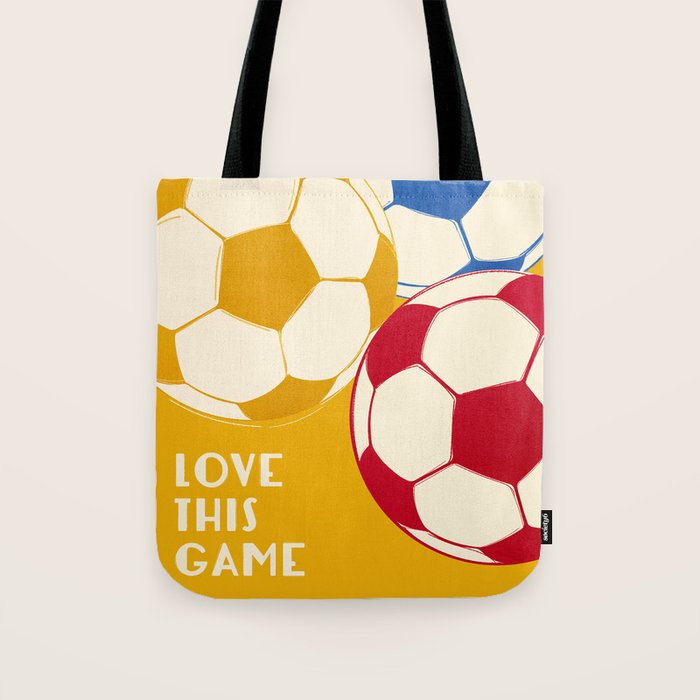 Love This Game - Football Illustration Tote Bag Gallery Image 1