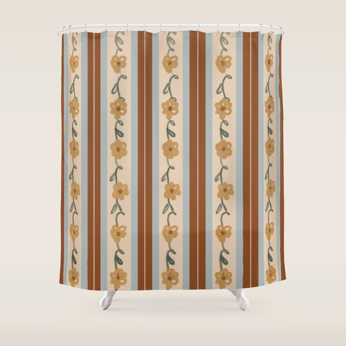 Ditzy Floral Shower Curtain Gallery Image 1