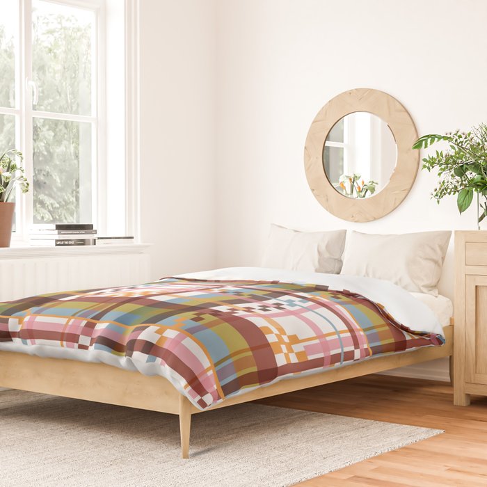 Bold Grid Aesthetic Duvet Cover Gallery Image 2