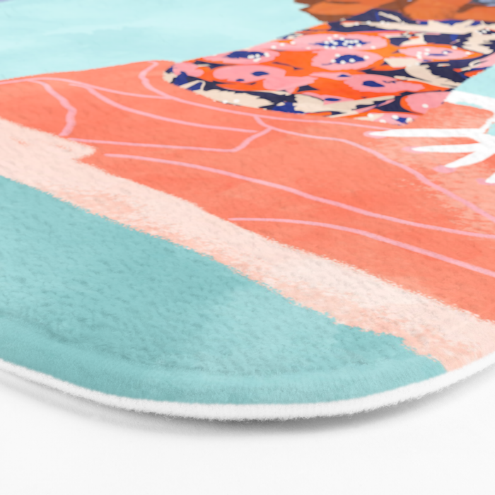 Pull Up Those Pretty Socks! | Optimism Hustle Positivity | Good Vibes Luck Pop Art Bath Mat Gallery Image 3