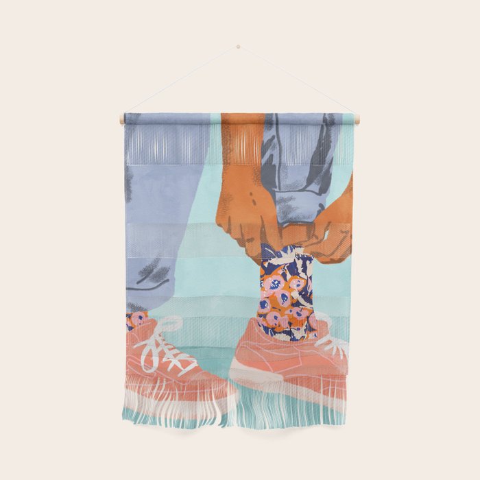Pull Up Those Pretty Socks! | Optimism Hustle Positivity | Good Vibes Luck Pop Art Wall Hanging Gallery Image 1