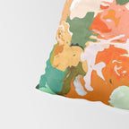 Velvet Floral, Summer Eclectic Botanical Blossom Blush Painting, Nature Colorful Garden Illustration Pillow Sham Gallery Image 4