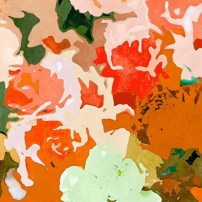 Velvet Floral, Summer Eclectic Botanical Blossom Blush Painting, Nature Colorful Garden Illustration Coffee Mug Gallery Image 2