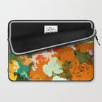 Velvet Floral, Summer Eclectic Botanical Blossom Blush Painting, Nature Colorful Garden Illustration Laptop Sleeve Gallery Image 2