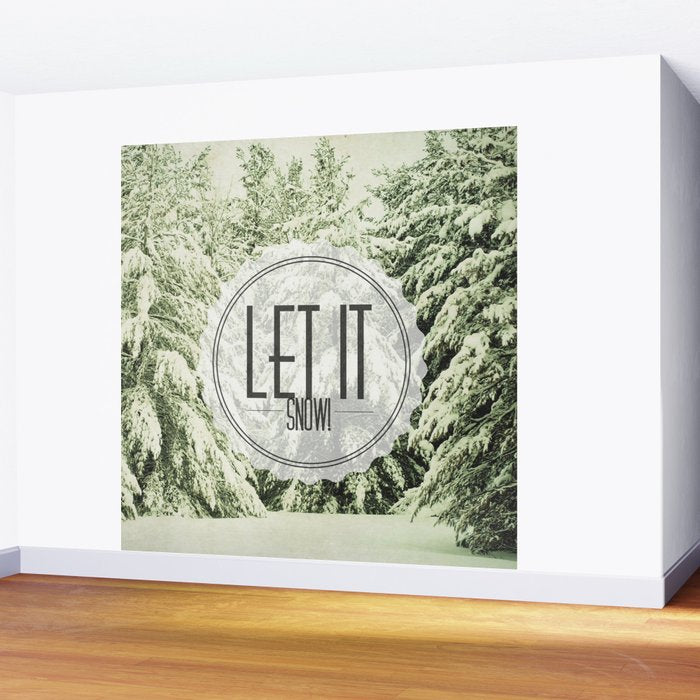 Let It Snow Wall Mural Gallery Image 2