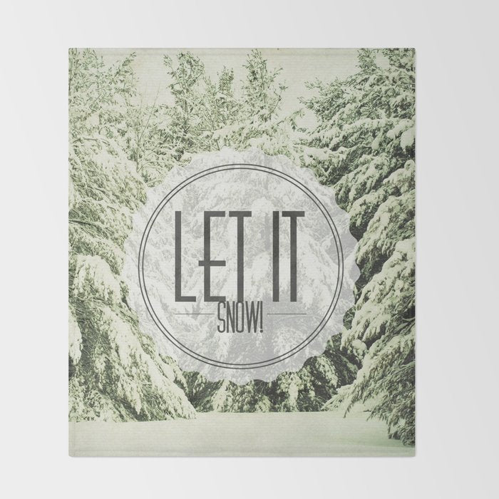Let It Snow Throw Blanket Gallery Image 2
