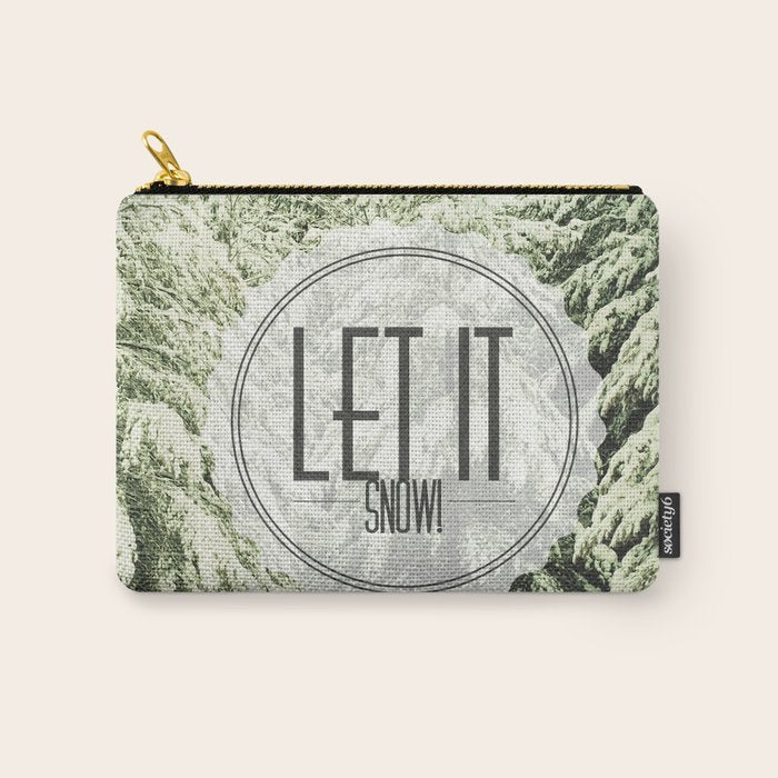 Let It Snow Carry All Pouch Gallery Image 1