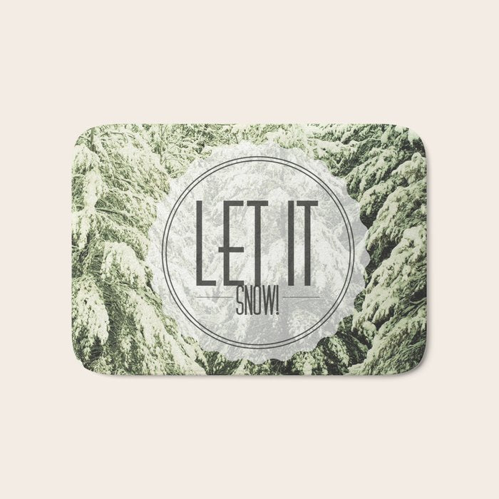 Let It Snow Bath Mat Gallery Image 1