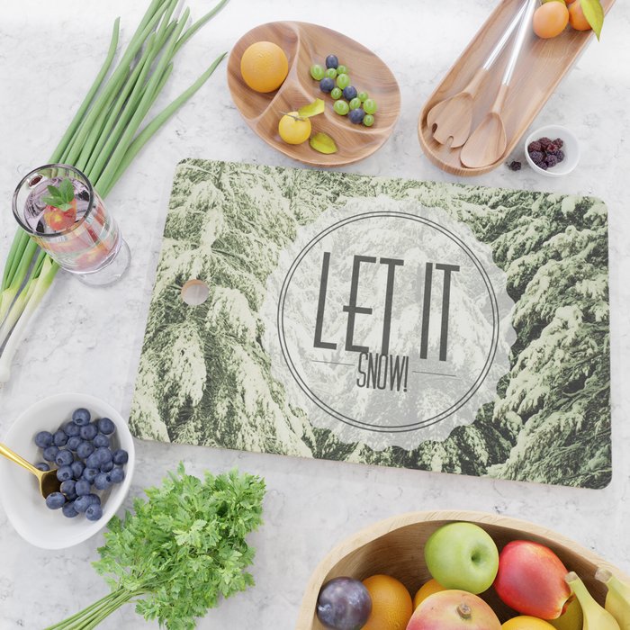 Let It Snow Cutting Board Gallery Image 2