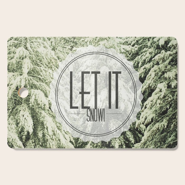 Let It Snow Cutting Board Gallery Image 1