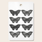 Monarch Butterfly - Black and White Cutting Board Gallery Image 1