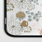 Elegant abstract coral pastel blue modern rustic floral Laptop Sleeve Gallery Image 3