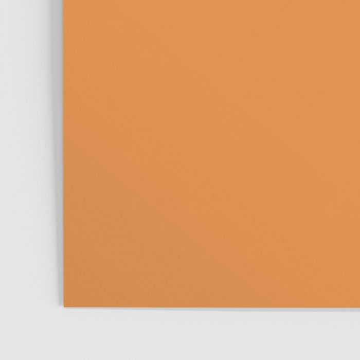 Muted Pumpkin Orange Solid Color Poster Gallery Image 3