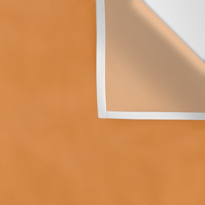 Muted Pumpkin Orange Solid Color Wall Tapestry Gallery Image 3