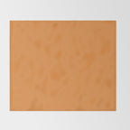 Muted Pumpkin Orange Solid Color Throw Blanket Gallery Image 2