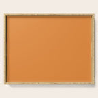Muted Pumpkin Orange Solid Color Serving Tray Gallery Image 1