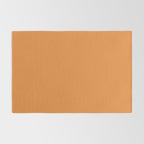 Muted Pumpkin Orange Solid Color Rug Gallery Image 2