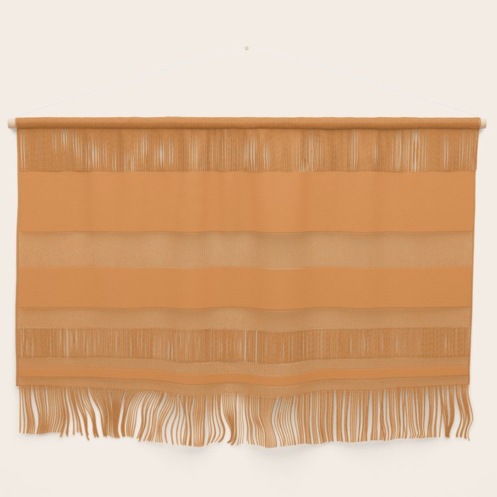 Muted Pumpkin Orange Solid Color Wall Hanging Gallery Image 1