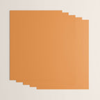 Muted Pumpkin Orange Solid Color Wrapping Paper Gallery Image 3