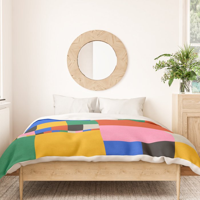 Pixels: Bauhaus Edition Duvet Cover Gallery Image 3