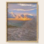 THE STORM | sea | ocean | waves | sky |  seascape | blue | summer | glitter | sparkle | nature Serving Tray Gallery Image 1