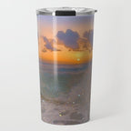 THE STORM | sea | ocean | waves | sky |  seascape | blue | summer | glitter | sparkle | nature Travel Mug Gallery Image 1