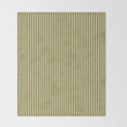 Tan & Dark Olive Green Colored Striped Pattern Throw Blanket Gallery Image 2