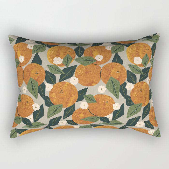 Orange Bouquet Rectangular Pillow Gallery Image 1