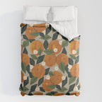 Orange Bouquet Duvet Cover Gallery Image 6