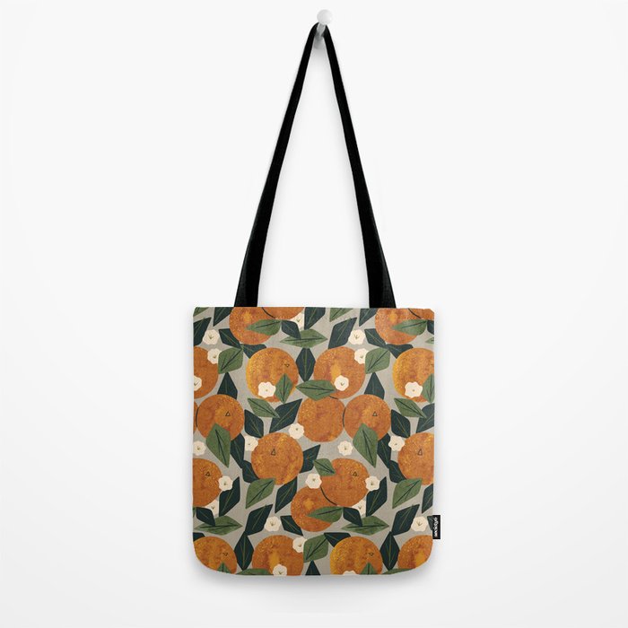 Orange Bouquet Tote Bag Gallery Image 2