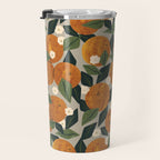 Orange Bouquet Travel Mug Gallery Image 3