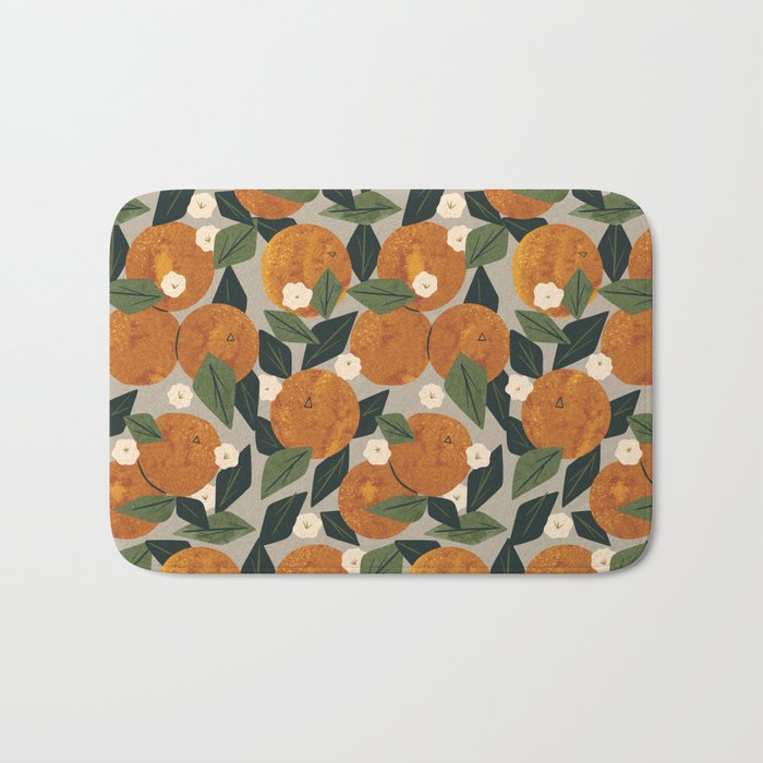 Orange Bouquet Bath Mat Gallery Image 1