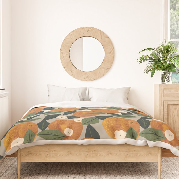 Orange Bouquet Duvet Cover Gallery Image 3