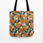 Orange Bouquet Tote Bag Gallery Image 1