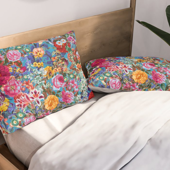 Multicolored Secret Garden Pillow Sham Gallery Image 2